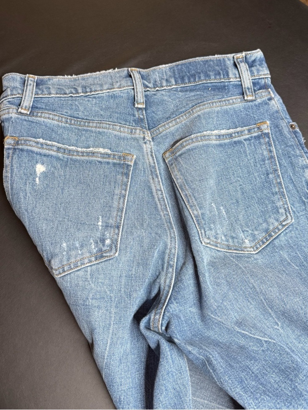 Abercrombie & Fitch Light Blue Wide Leg Jeans - Picture 4 of 5
